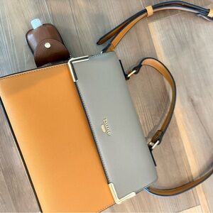 Two-Tone Tan and Gray Dune Women's Bag